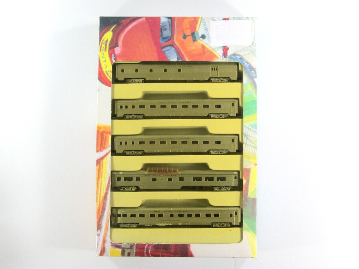 N Scale NEW YORK CENTRAL Lightweight Passenger Car 5-Pack Set -- Con-Cor 5400021