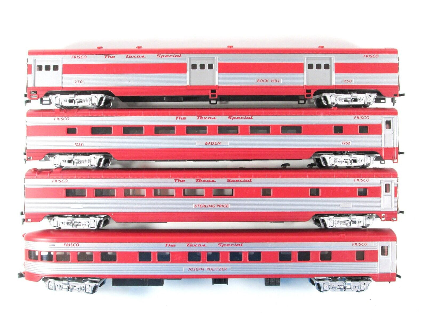 HO Scale FRISCO / KATY ***TEXAS SPECIAL*** Passenger Car 8-Pack Set -- IHC 47728
