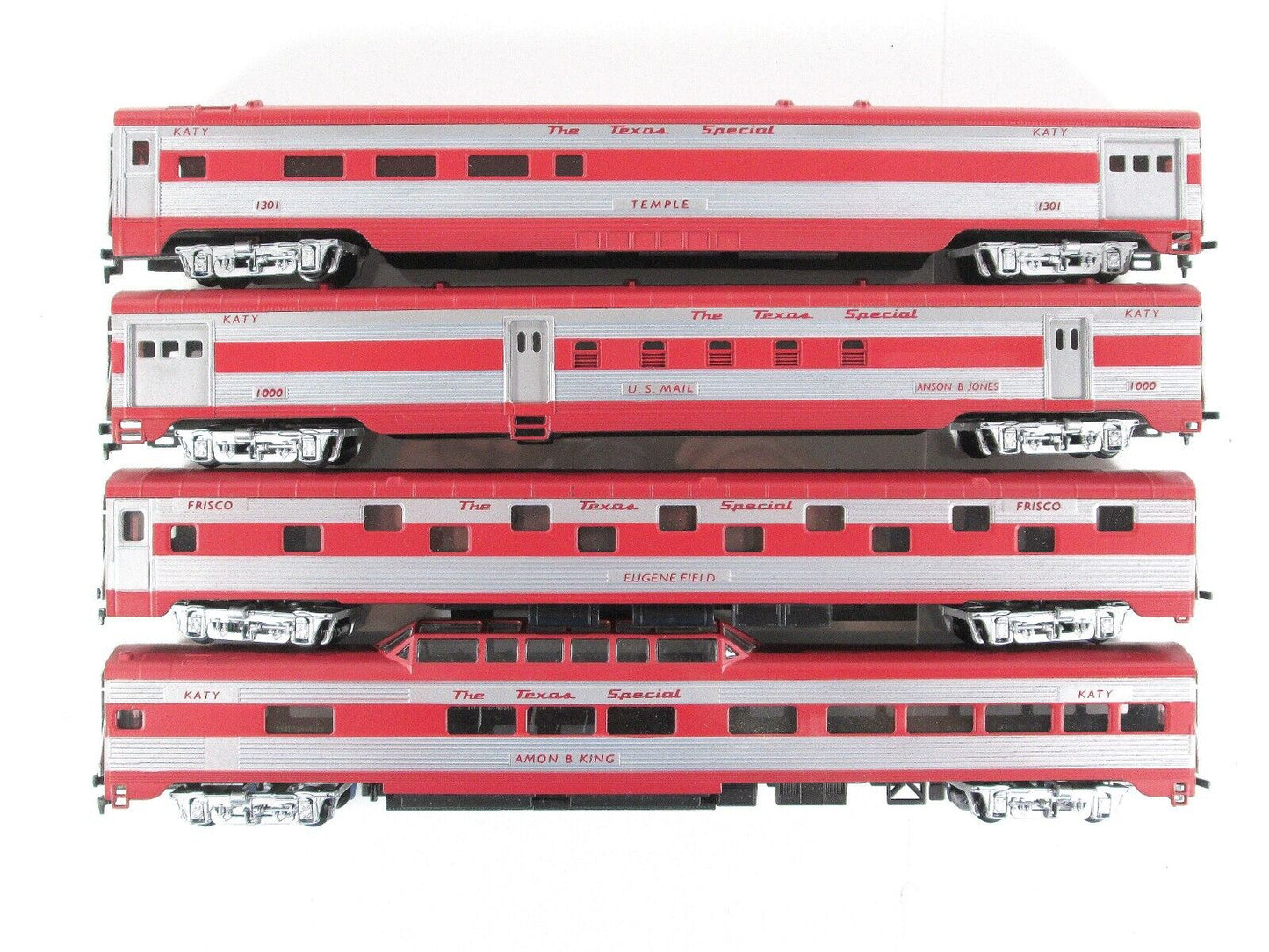 HO Scale FRISCO / KATY ***TEXAS SPECIAL*** Passenger Car 8-Pack Set -- IHC 47728