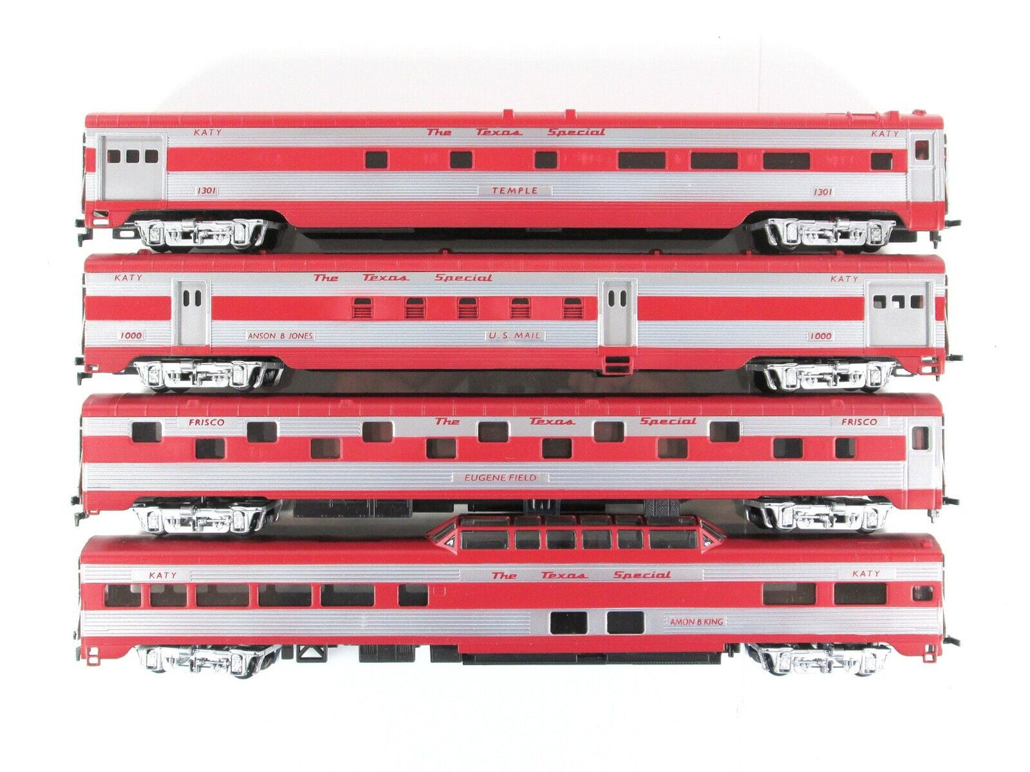 HO Scale FRISCO / KATY ***TEXAS SPECIAL*** Passenger Car 8-Pack Set -- IHC 47728