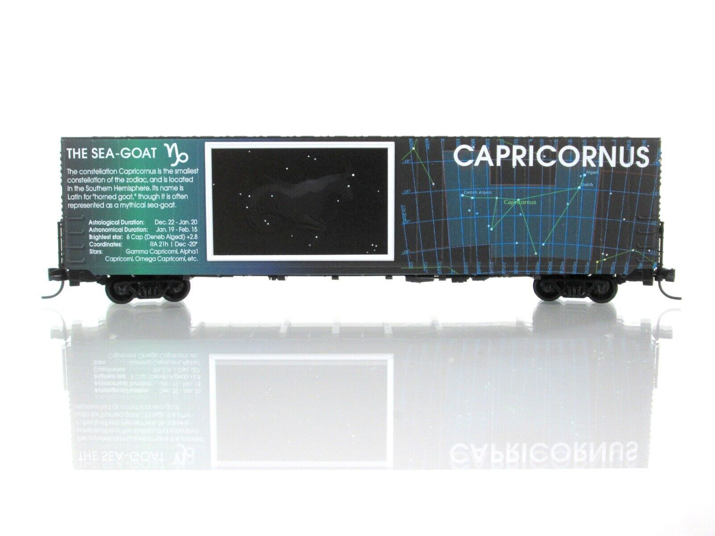 N Scale CAPRICORNUS SEA-GOAT, Dec-Jan ZODIAC, 60' Box Car -Micro Trains 10200212