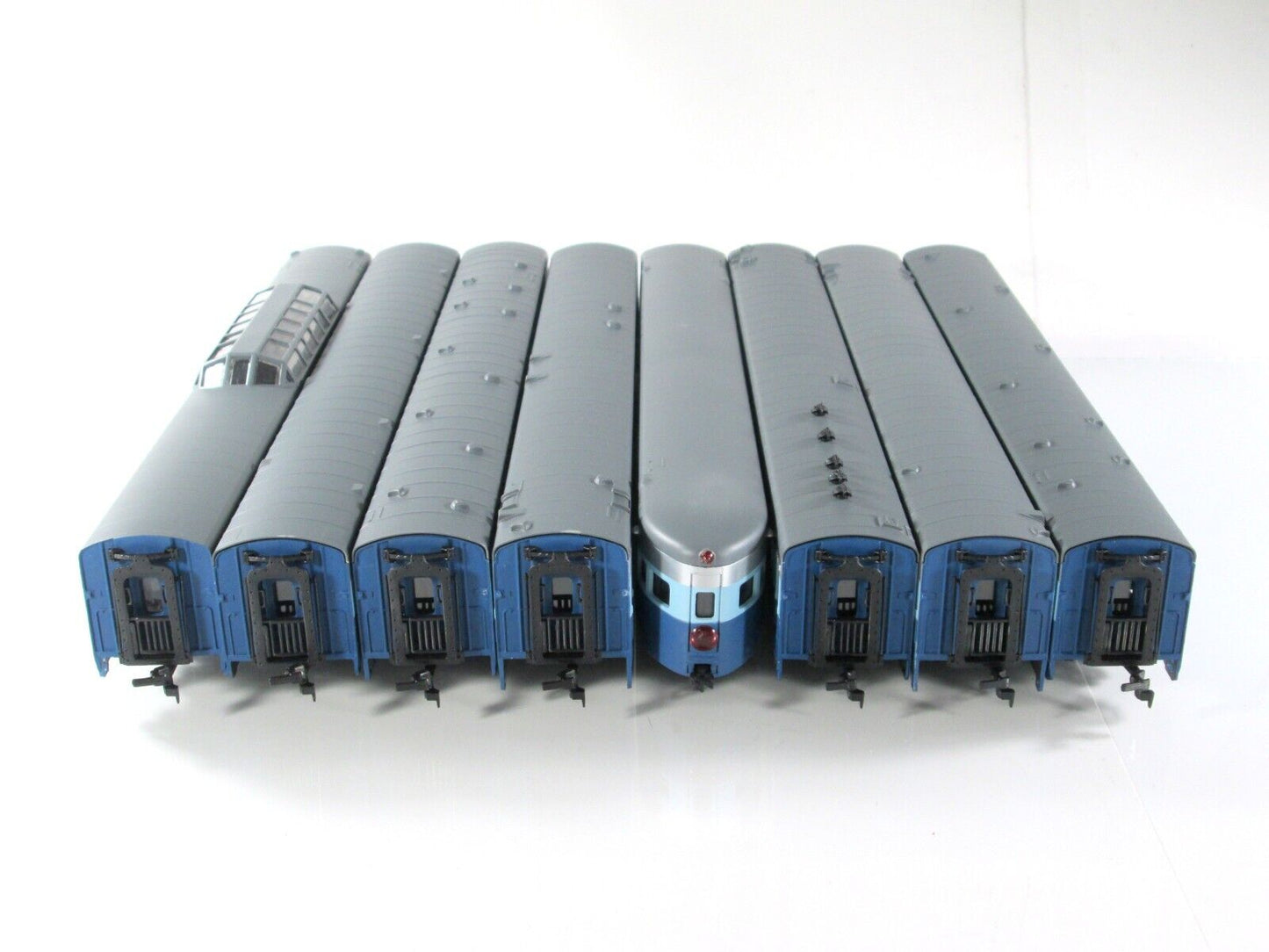 HO Scale SANTA FE *BLUE GOOSE* Passenger Car 8-Pack Set - IHC 48018 **RARE