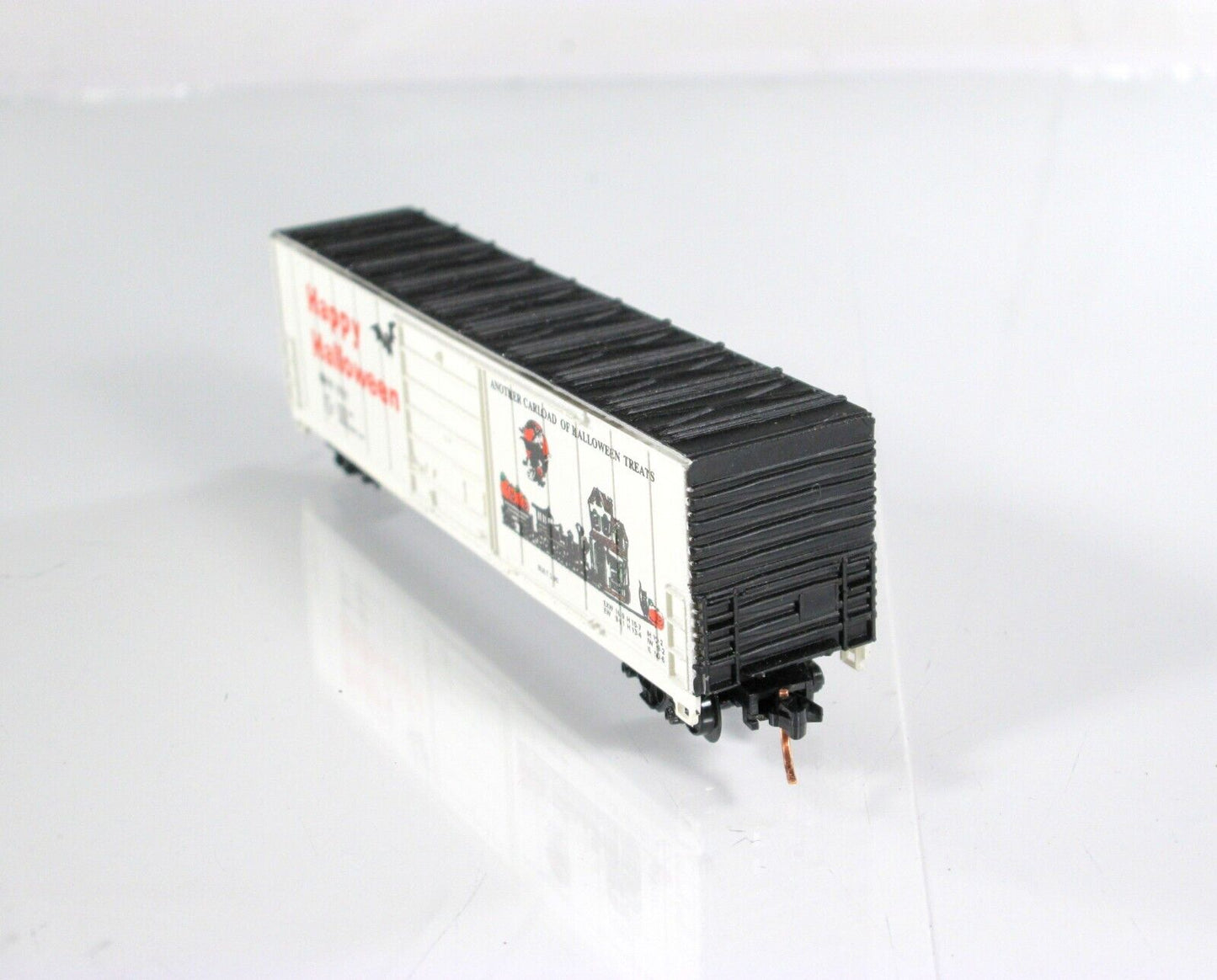 N Scale Happy HALLOWEEN Box Car BBHX 1031 -Bev-Bel 2177, Micro Trains Clpr *RARE