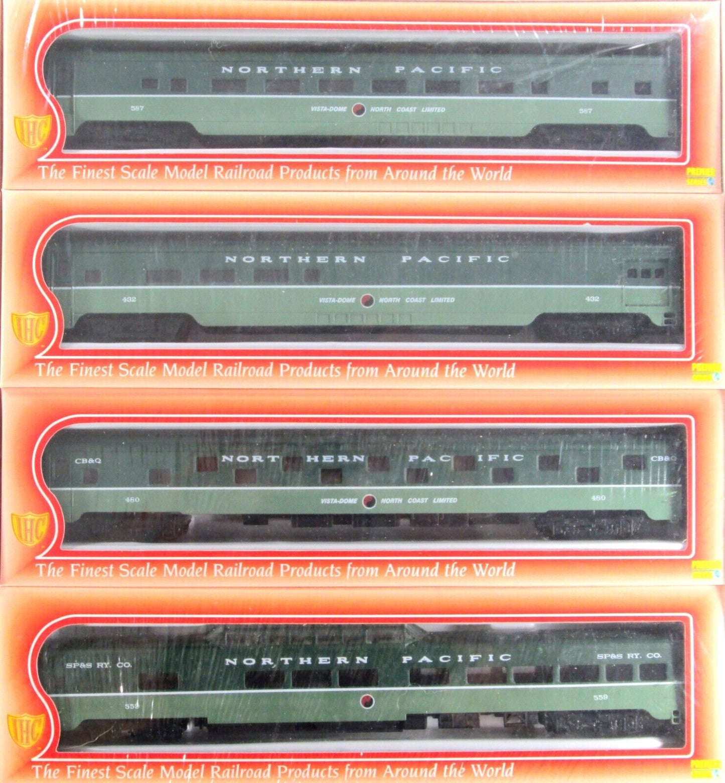 HO Scale NORTHERN PACIFIC North Coast Limited PSGR Set, LOEWY Scheme - IHC 48198