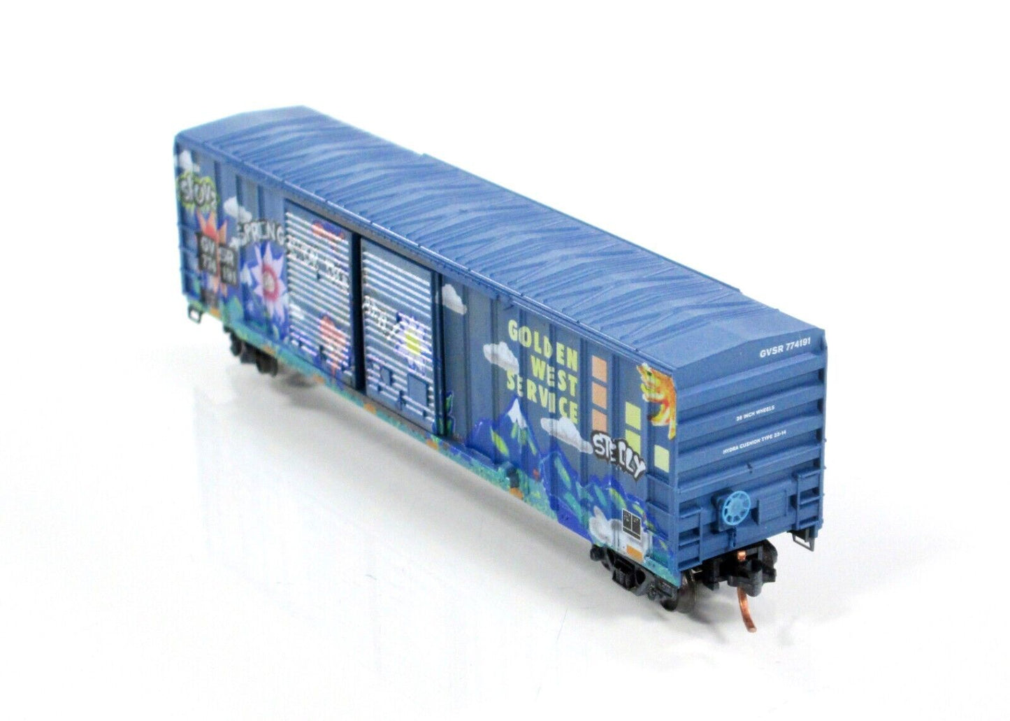N Scale *GOLDEN WEST* Weathered, Graffiti Box Car #774191 -Micro Trains 03044190