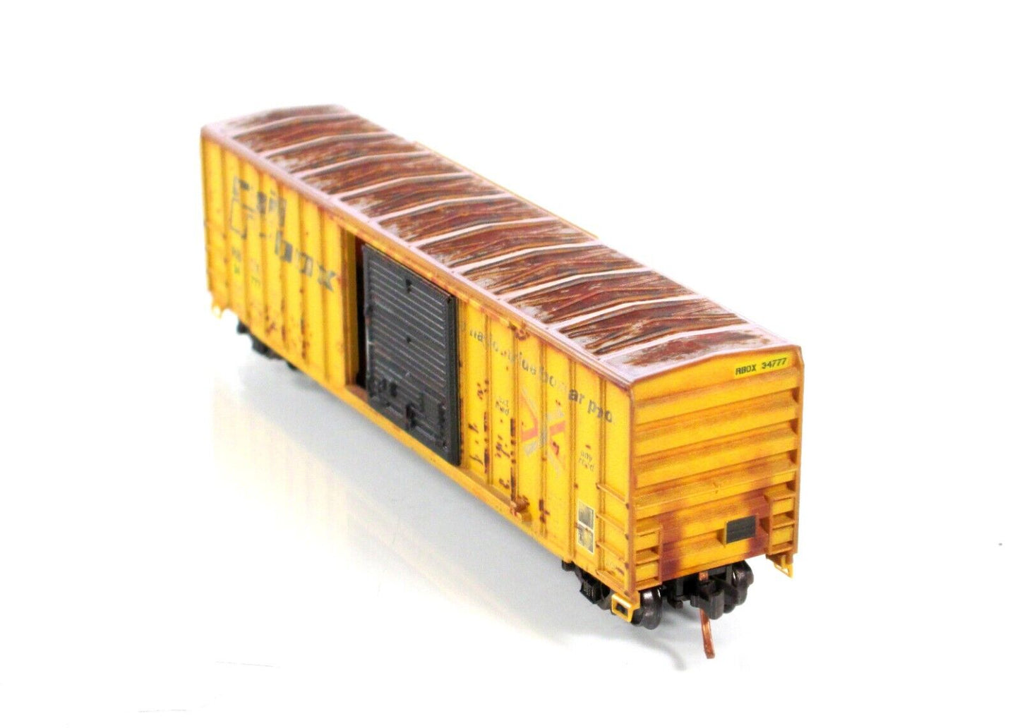 N Scale ***RAILBOX*** Weathered 50' Box Car #34777 - from Micro Trains 07100580