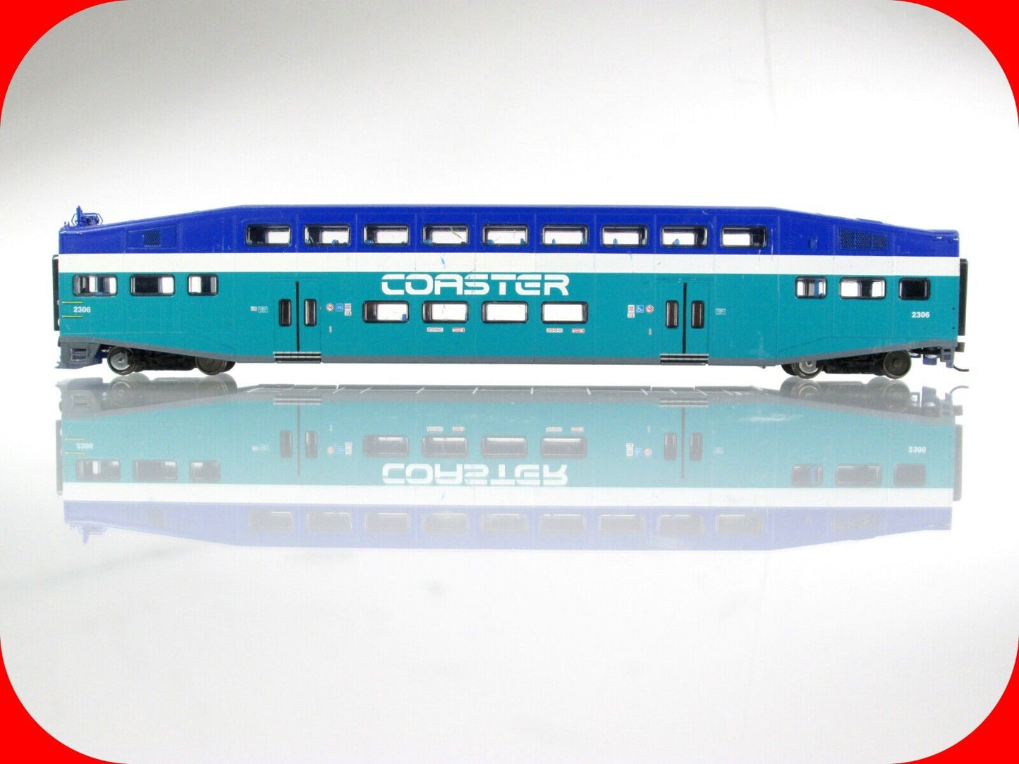 HO Scale SAN DIEGO *COASTER*  Bombardier Control Car, SDNX #2306 -- Athearn 2542