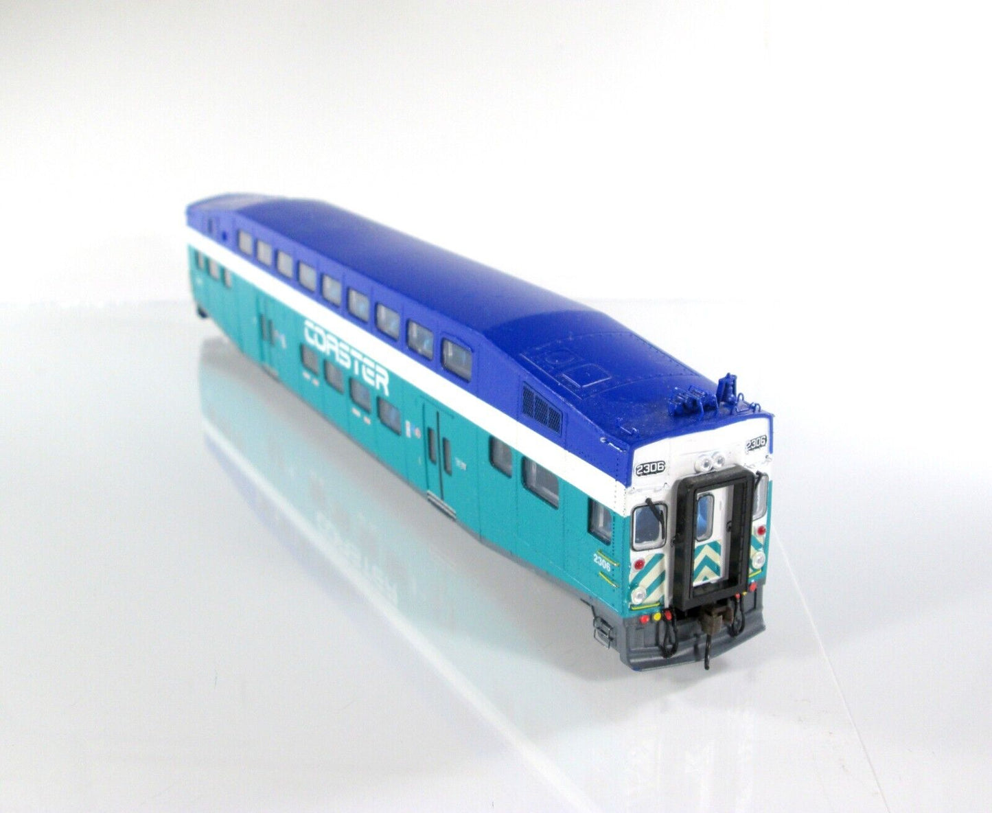 HO Scale SAN DIEGO *COASTER*  Bombardier Control Car, SDNX #2306 -- Athearn 2542