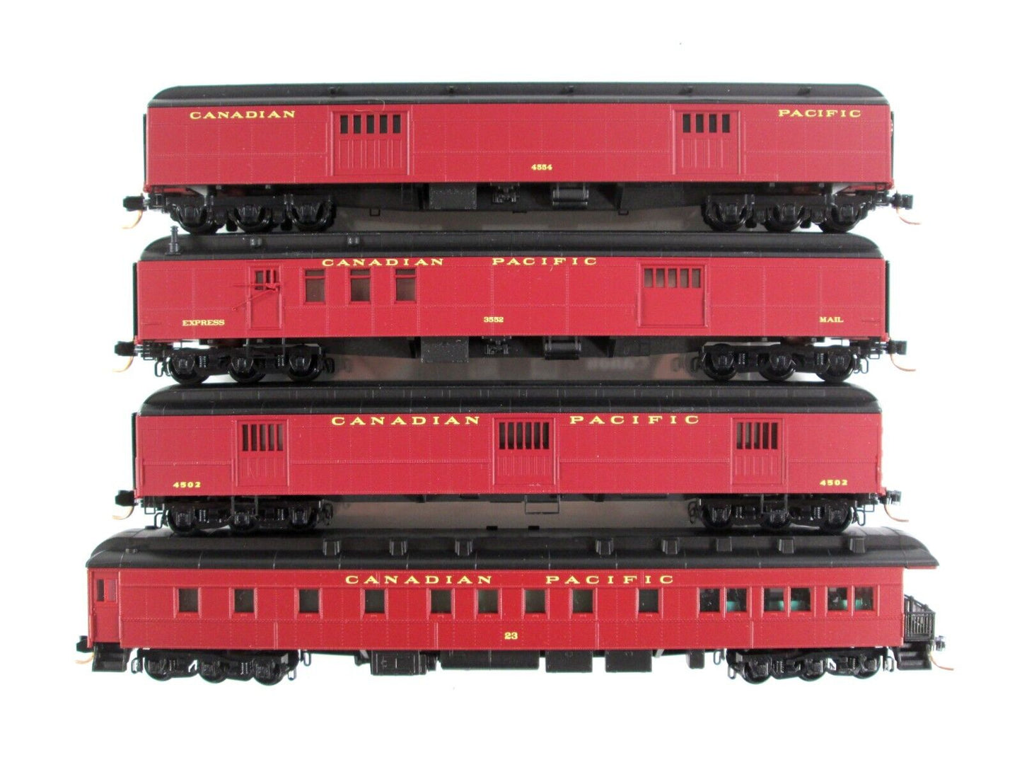 N Scale CANADIAN PACIFIC Heavyweight Passenger Car 4-Pack Set - Micro Trains