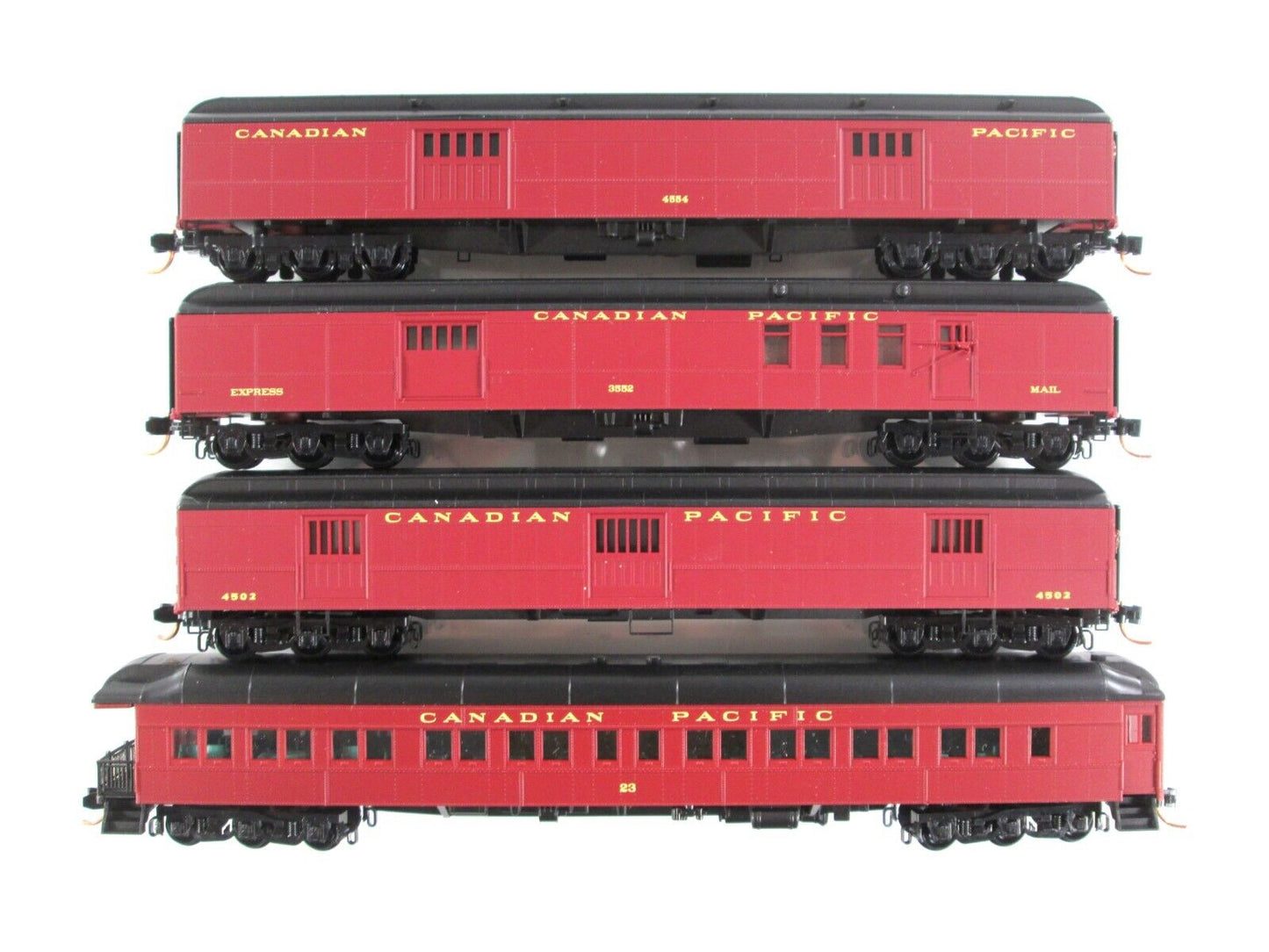 N Scale CANADIAN PACIFIC Heavyweight Passenger Car 4-Pack Set - Micro Trains