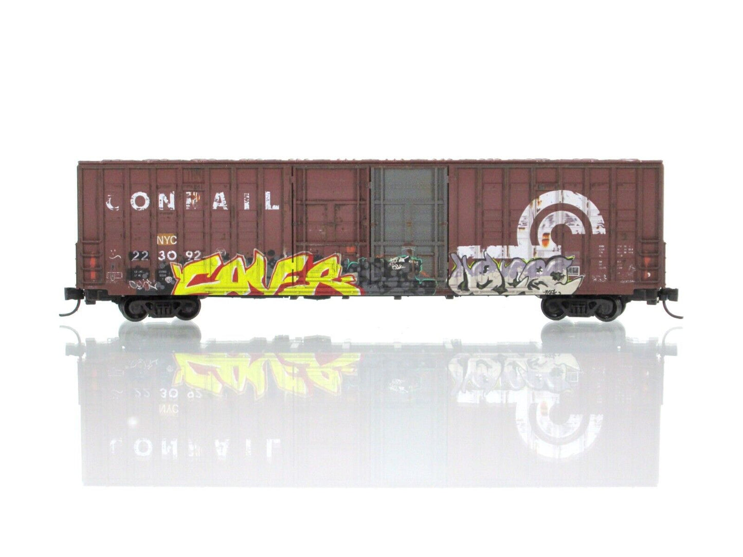 N Scale **CONRAIL -ex-NYC** Weathered 60' Box Car #223092 -Micro Trains 10344150