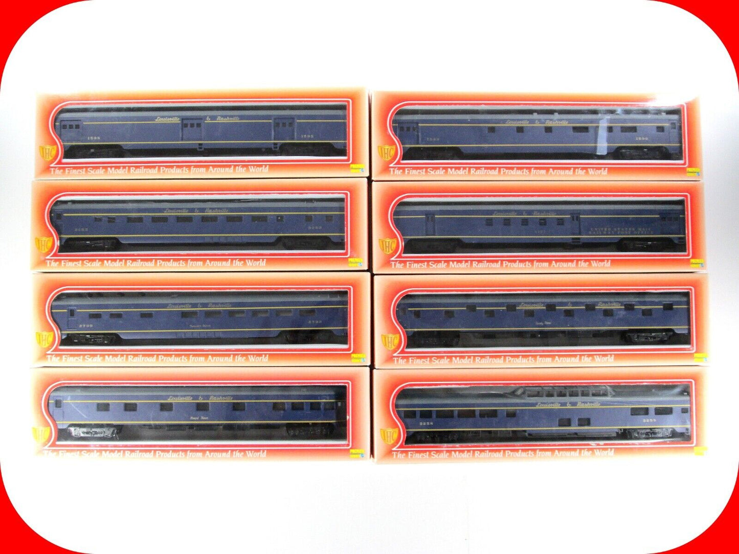 HO Scale LOUISVILLE NASHVILLE Passenger 8-Car Set - IHC 48138 **Knuckle Couplers
