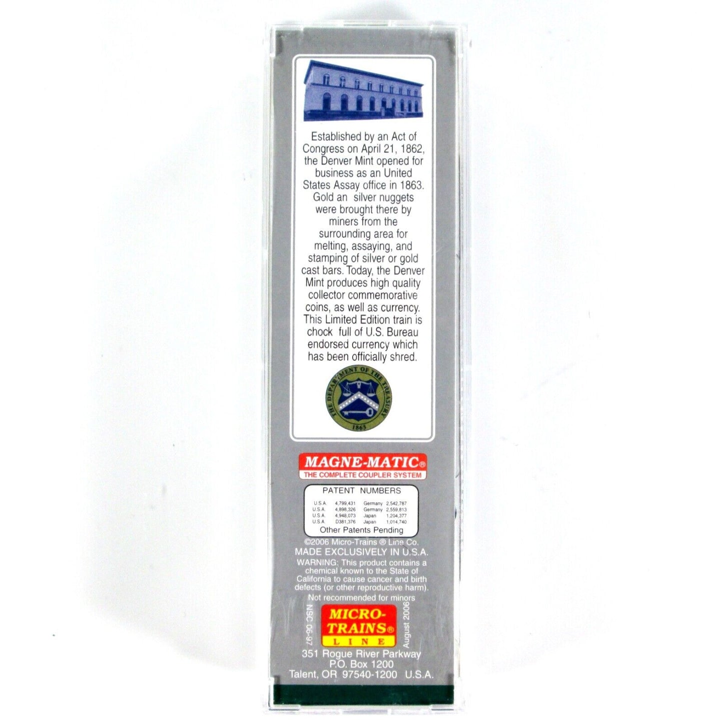 N Scale ***DENVER MINT*** Transparent Box Car - Micro Trains NSC Special ***RARE