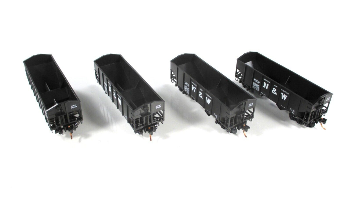 N Scale ***NORFOLK & WESTERN** 2-Bay Coal Hopper 4-Pack - Micro Trains 99300012