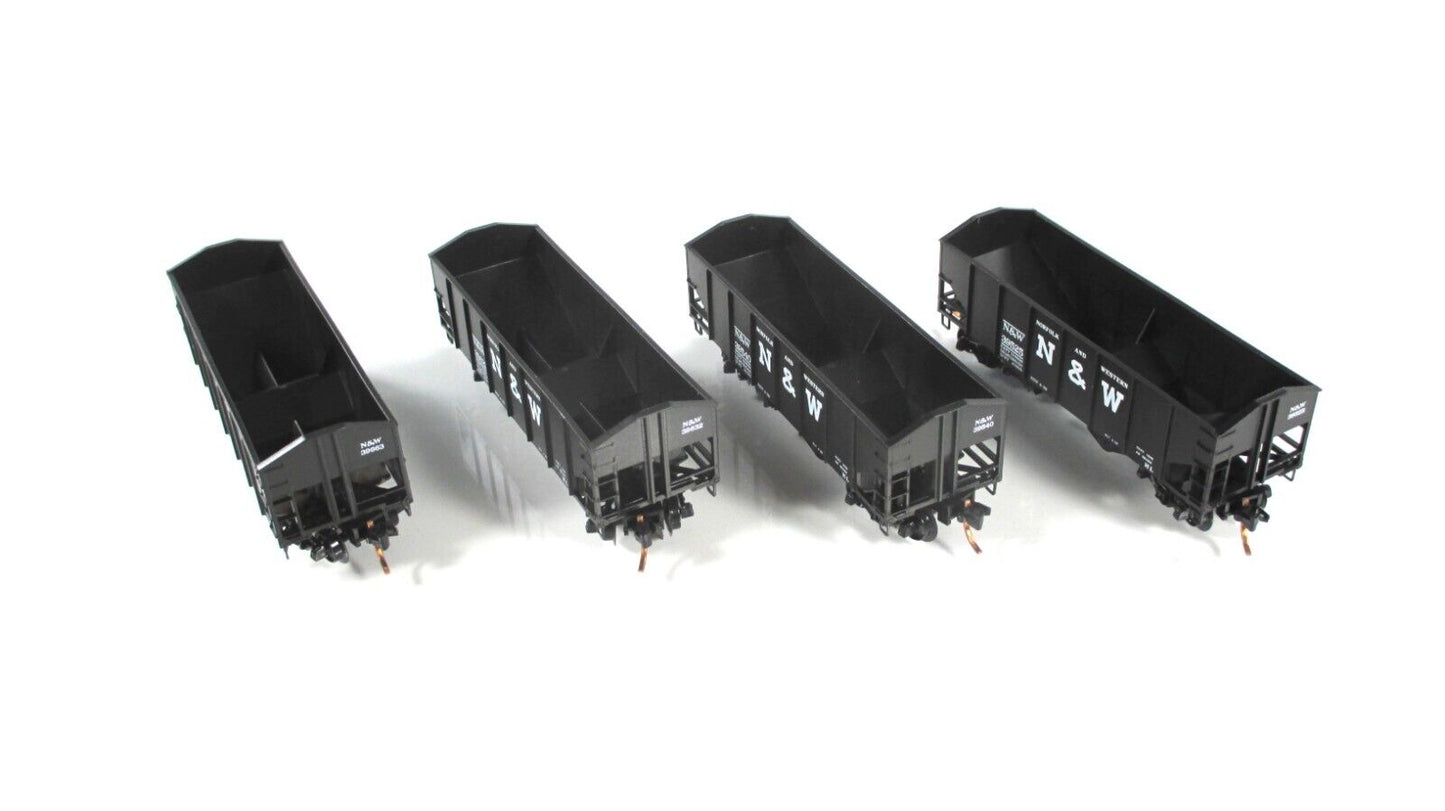 N Scale ***NORFOLK & WESTERN** 2-Bay Coal Hopper 4-Pack - Micro Trains 99300012