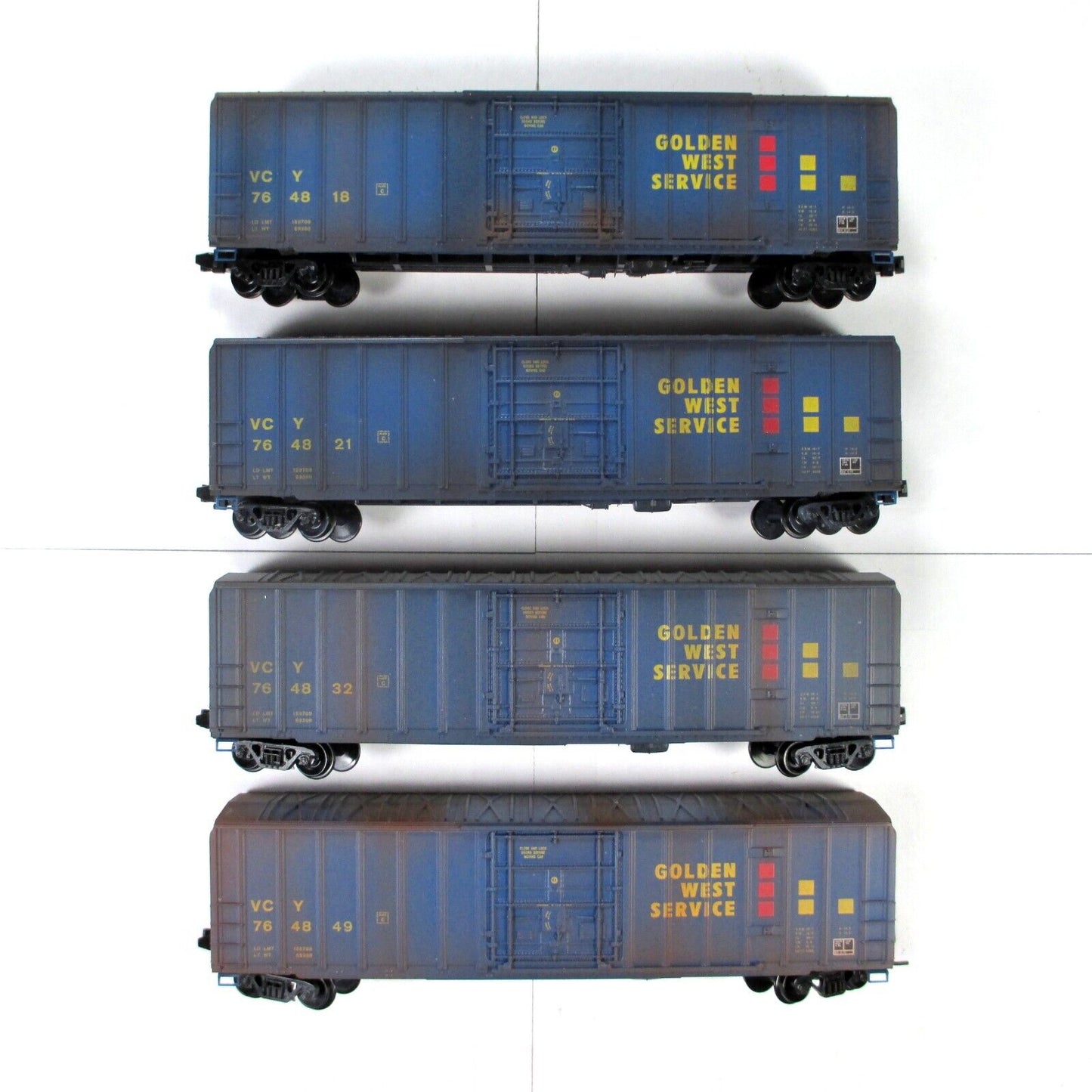 N Scale **GOLDEN WEST** Weathered & Graffiti Box Car Pack -Micro Trains 99305070