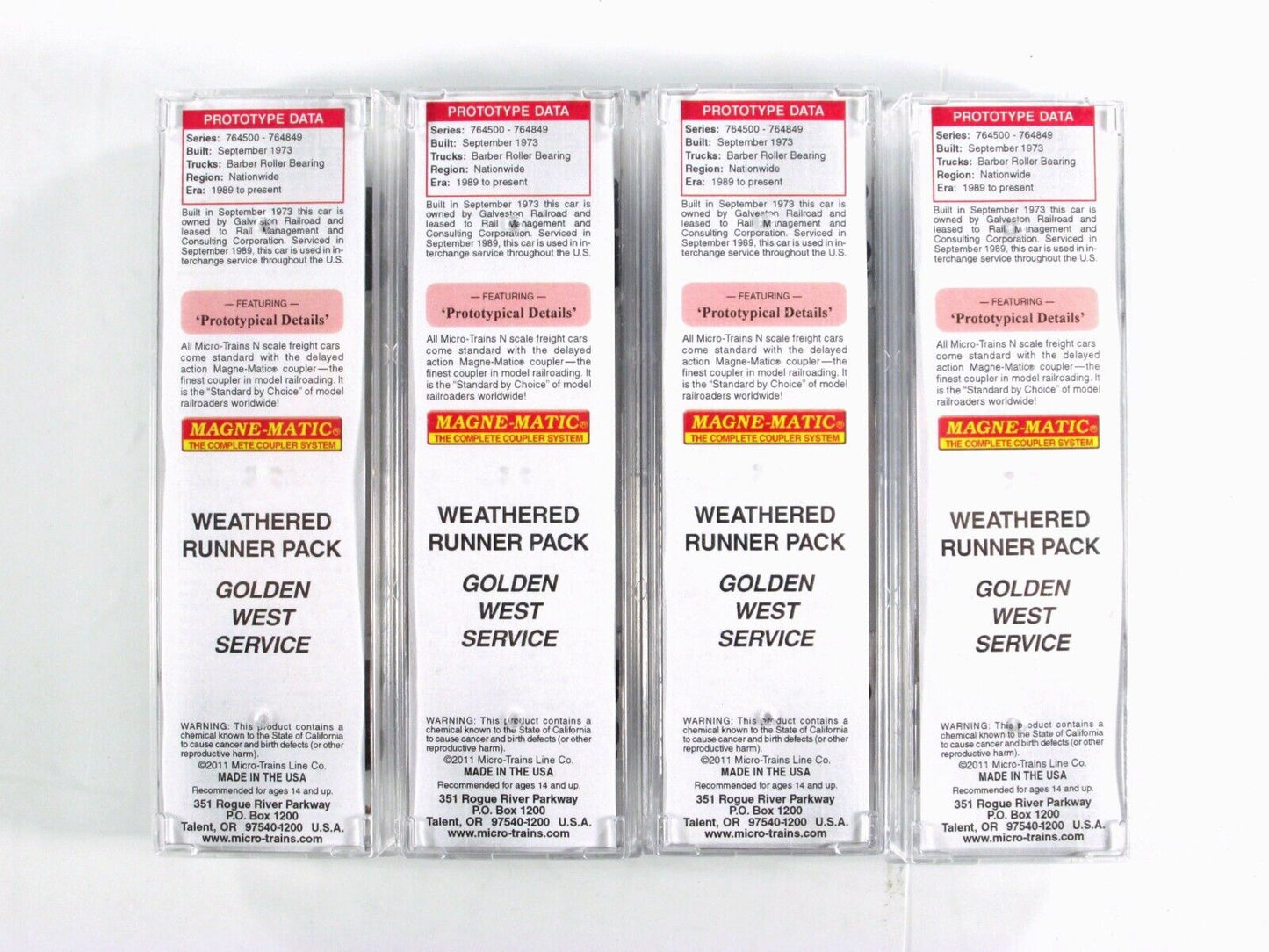 N Scale **GOLDEN WEST** Weathered & Graffiti Box Car Pack -Micro Trains 99305070