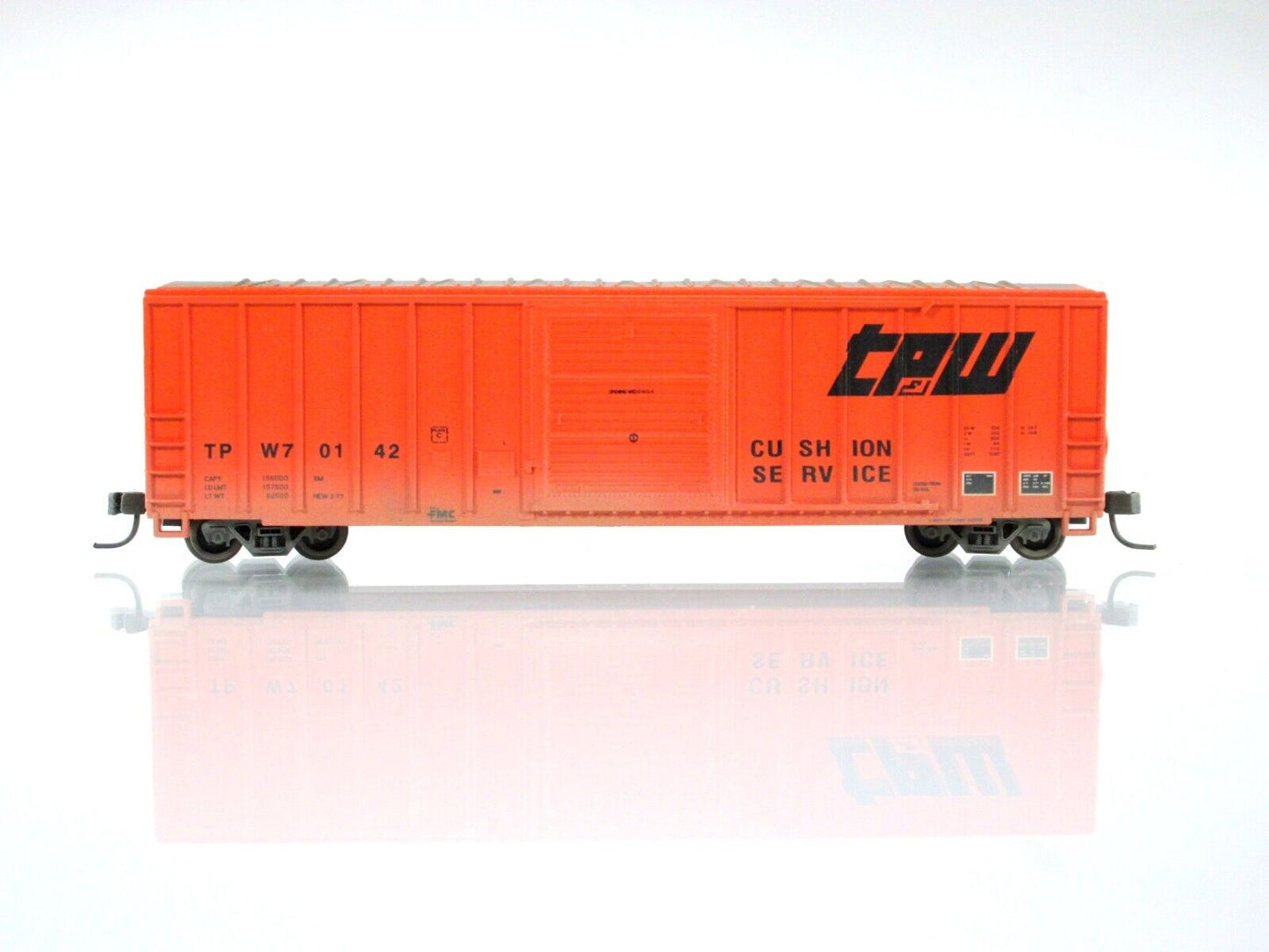 N Scale **TOLEDO PEORIA & WESTERN** Weathered 50' Box Car #70142 - Athearn 11221