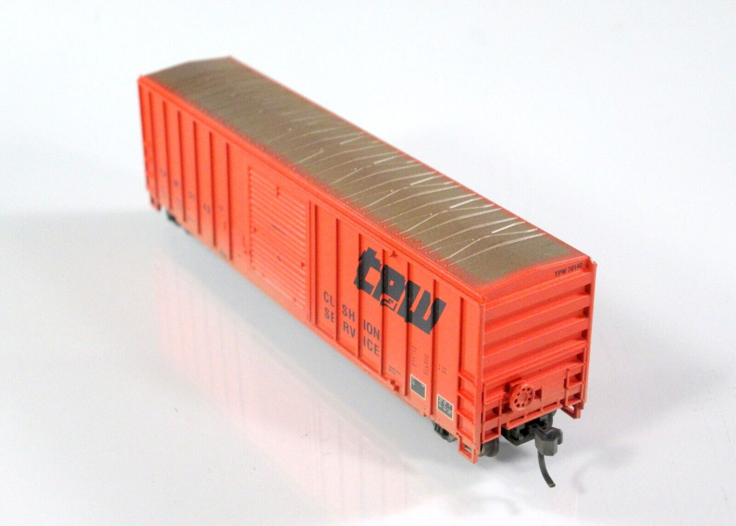 N Scale **TOLEDO PEORIA & WESTERN** Weathered 50' Box Car #70142 - Athearn 11221