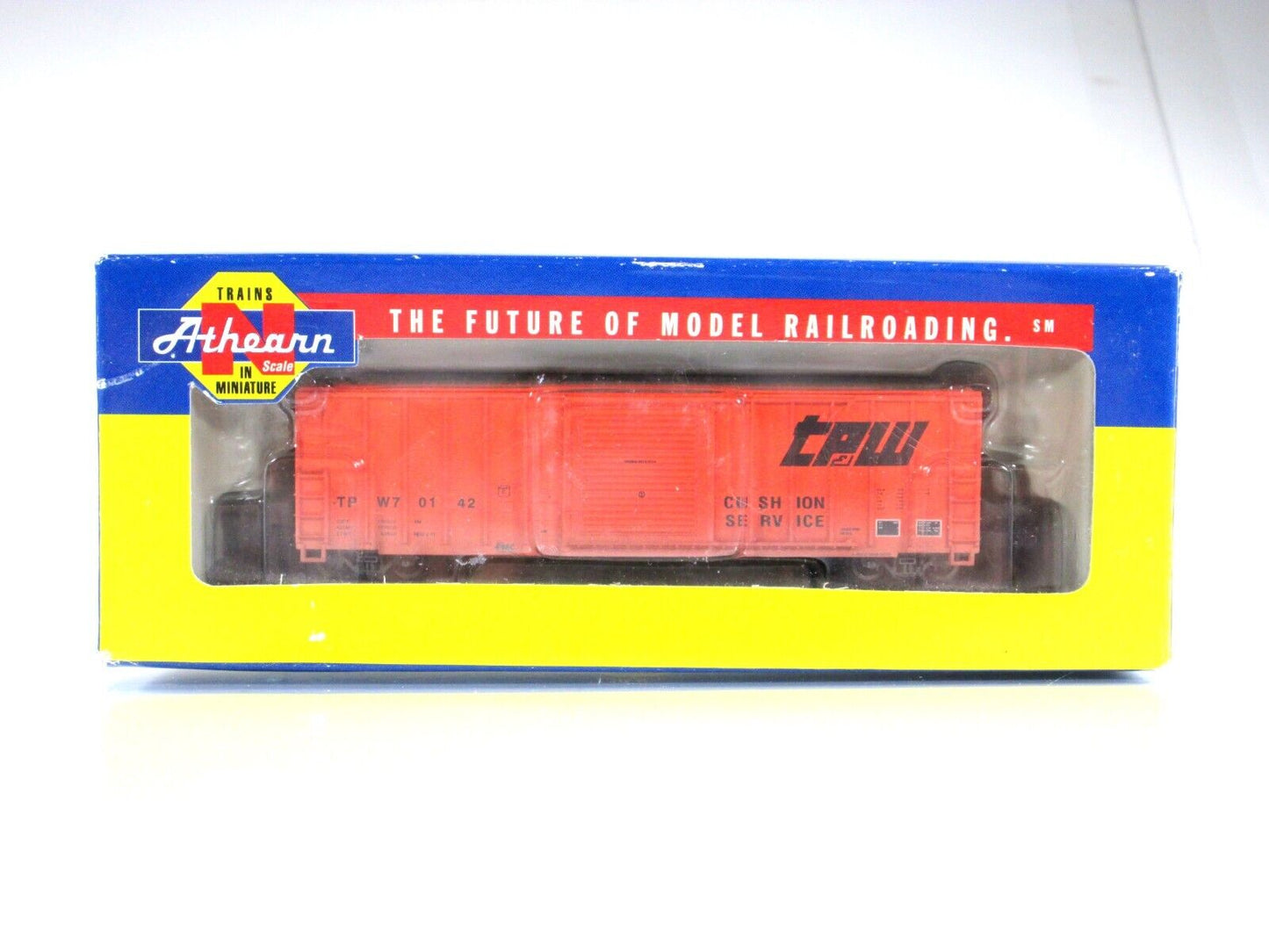 N Scale **TOLEDO PEORIA & WESTERN** Weathered 50' Box Car #70142 - Athearn 11221