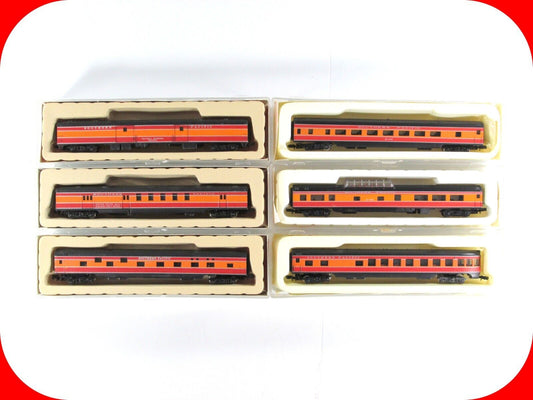 N Scale SOUTHERN PACIFIC ***DAYLIGHT*** Lightweight Passenger 6-Car Set -Con-Cor