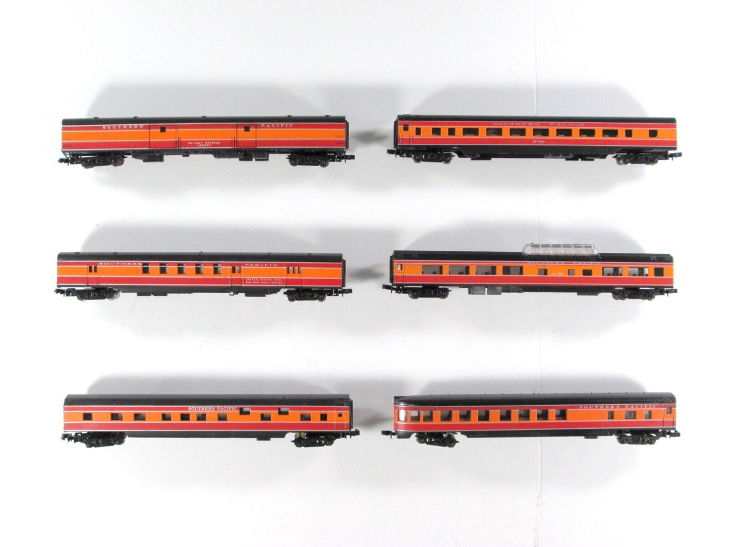 N Scale SOUTHERN PACIFIC ***DAYLIGHT*** Lightweight Passenger 6-Car Set -Con-Cor