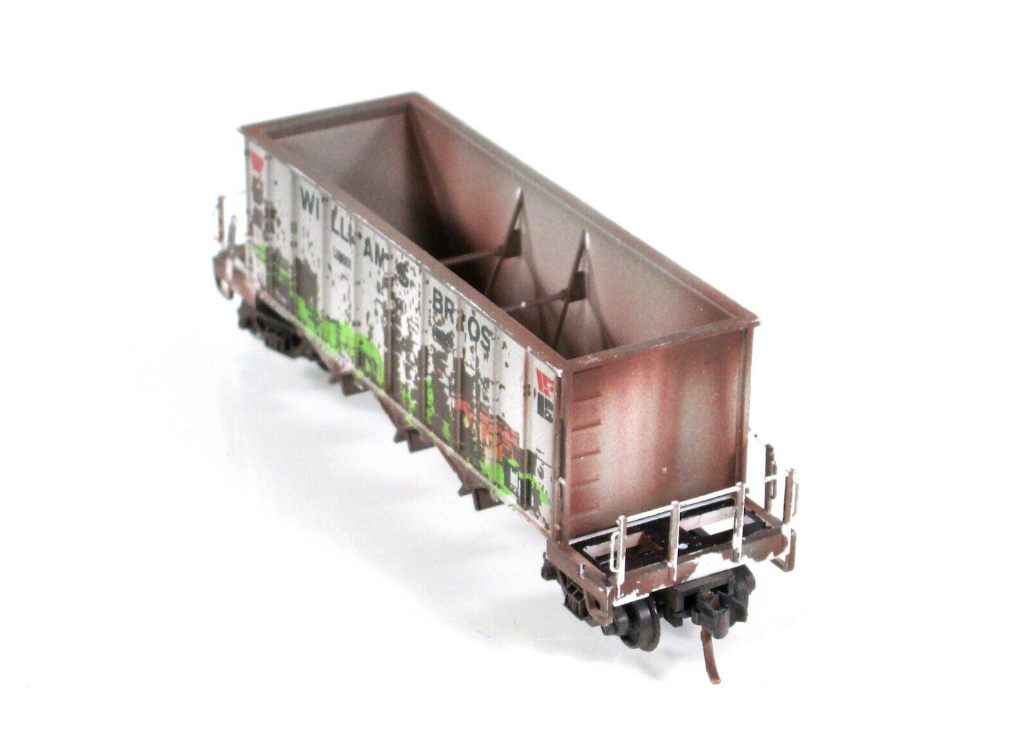 N Scale *WILLIAMS BROTHERS* Graffiti Ortner Hopper #73005, Micro Trains 12544120