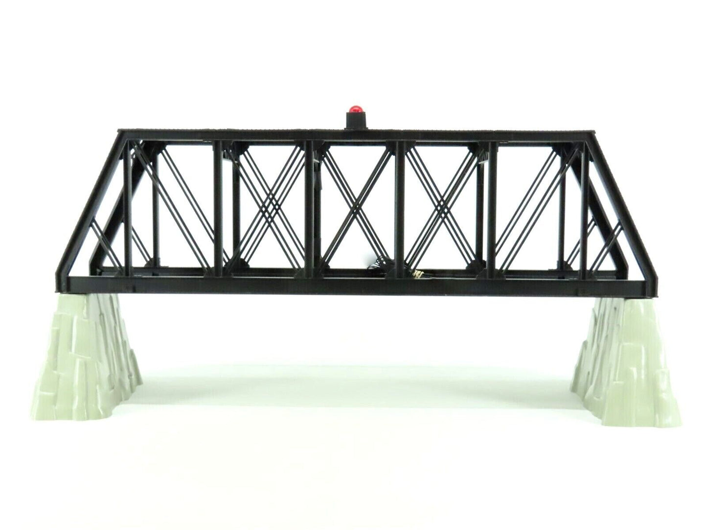 O Scale Truss Girder Bridge, w/ Flashing Beacon Light and Piers - Lionel 6-12772