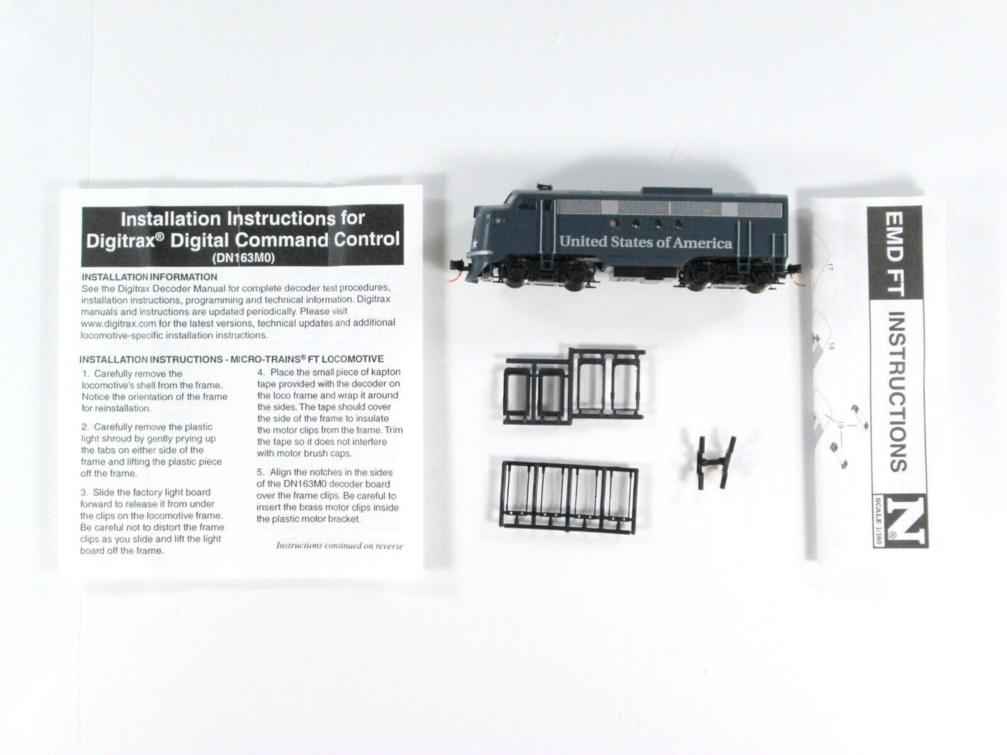 N Scale USA United States America FT Locomotive - Micro Trains 98701501 *DCC RDY