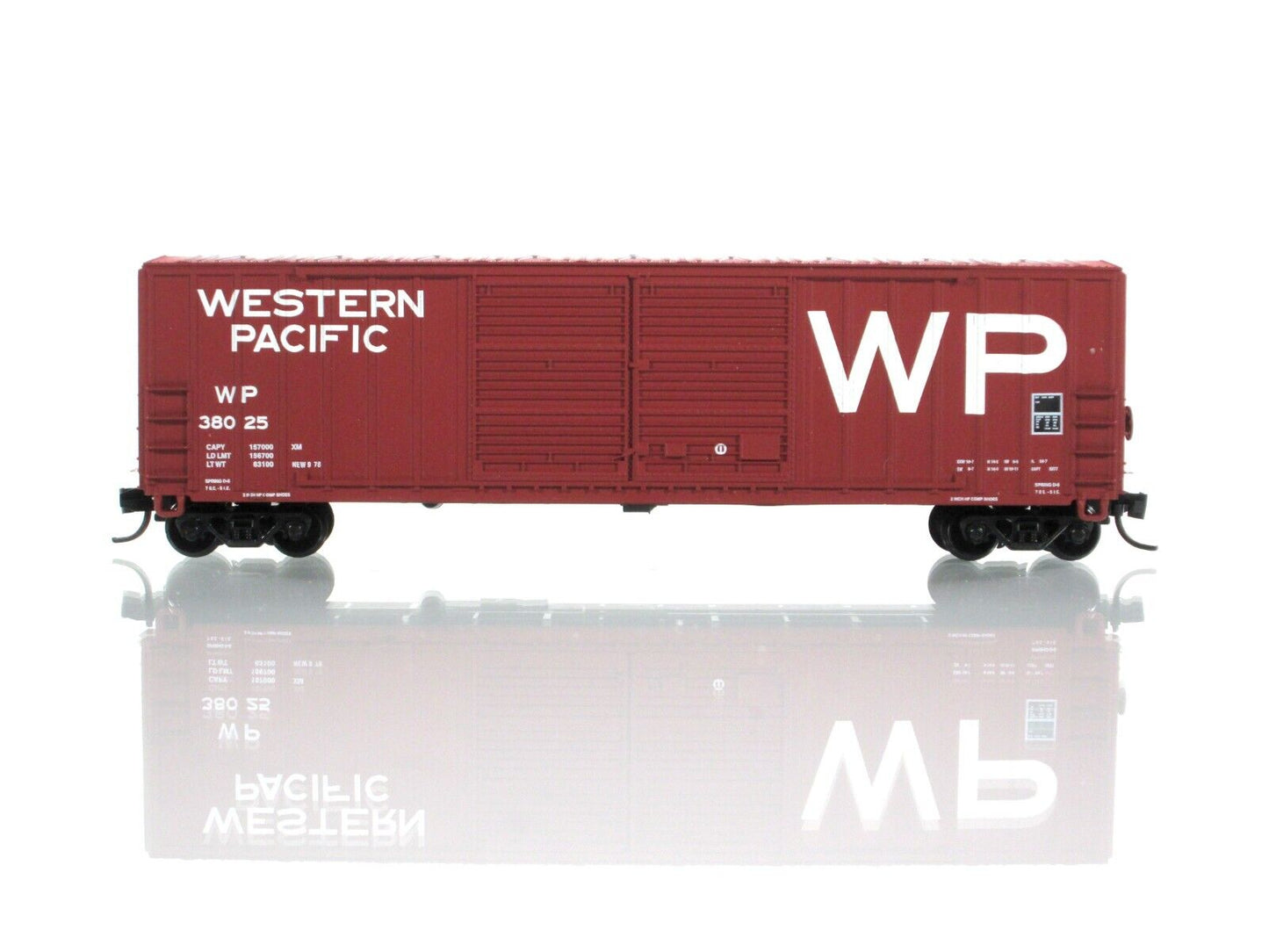 N Scale **WESTERN PACIFIC** 50' Box Car 4-Set --- Fox Valley Models 8097 **RARE*