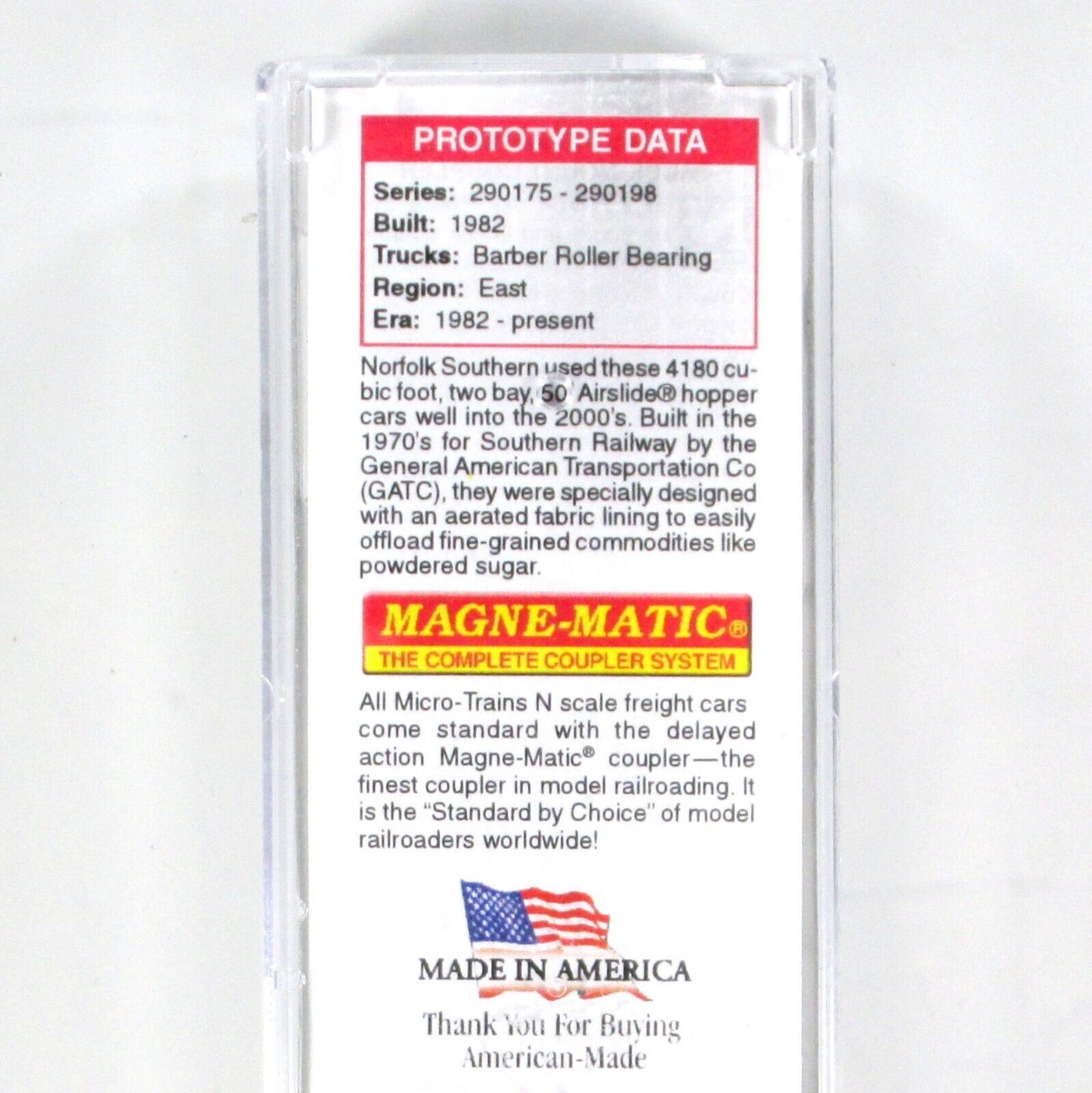 N Scale ***NORFOLK SOUTHERN*** WEATHERED Airslide Hopper - Micro Trains 09844020