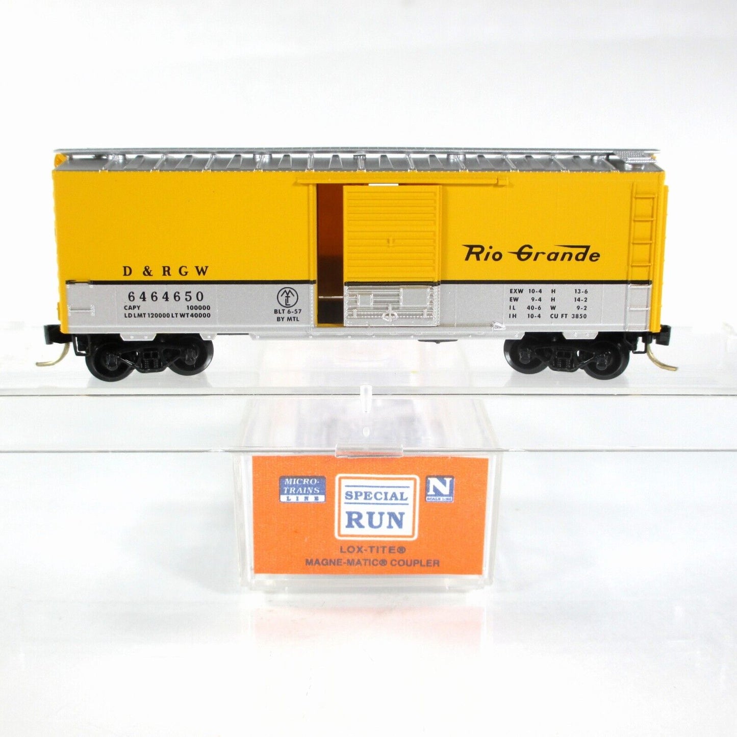 N Scale ***DENVER RIO GRANDE*** Box Car - Micro Trains / Lowell Smith / 6464-650