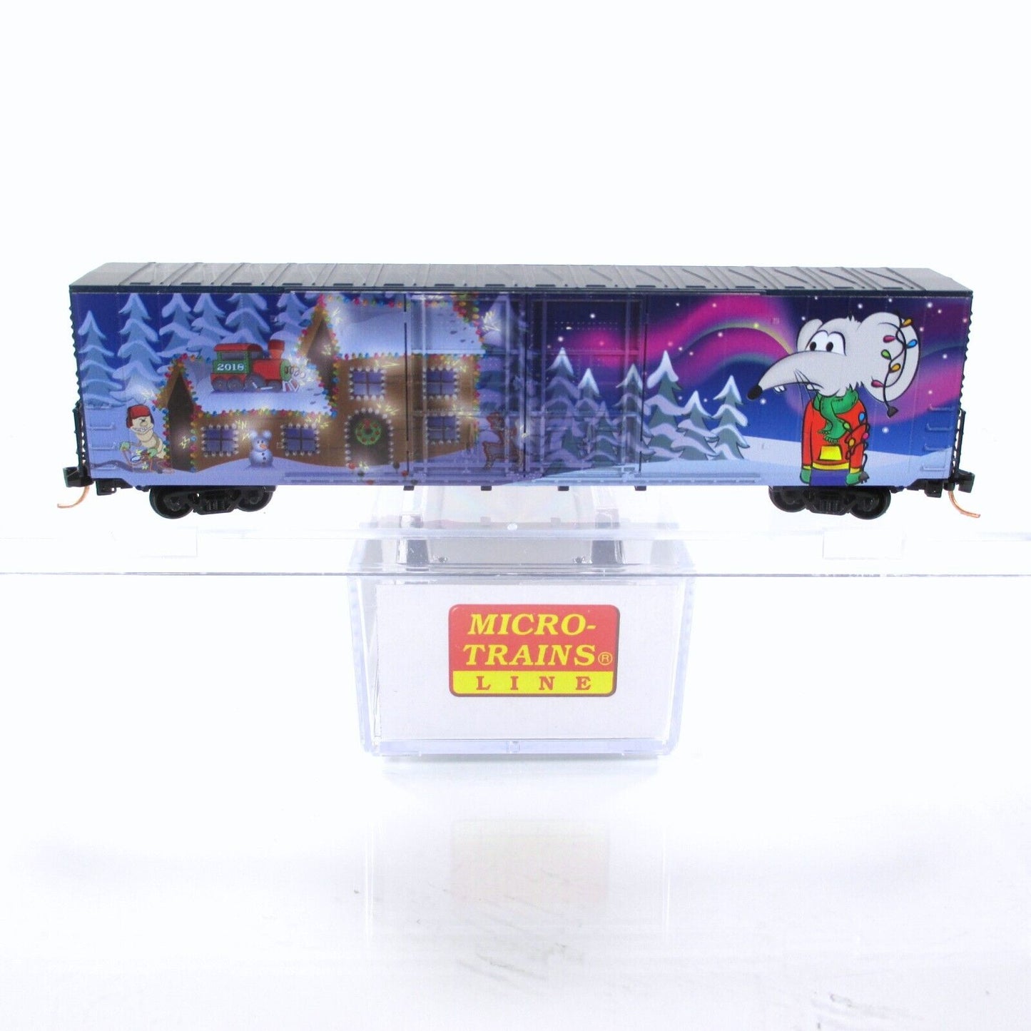 N Scale **MERRY CHRISTMAS 2018** 60' Holiday Box Car  ---- Micro Trains 10200140