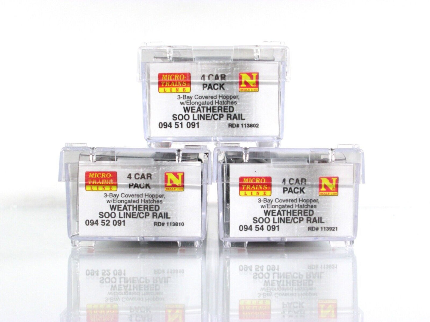 N Scale *SOO/CP RAIL*  Weathered & Graffiti Hopper 3-Set - Micro Trains 99305340