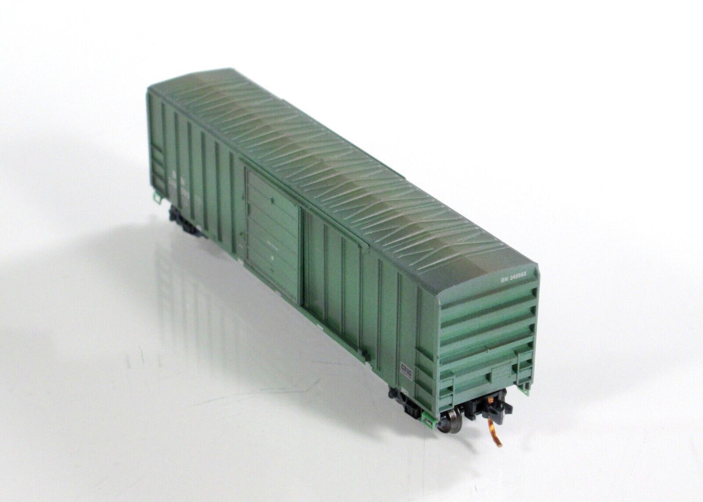 N Scale *BURLINGTON NORTHERN* Weathered, Graffiti Box Car -Micro Trains 99305090