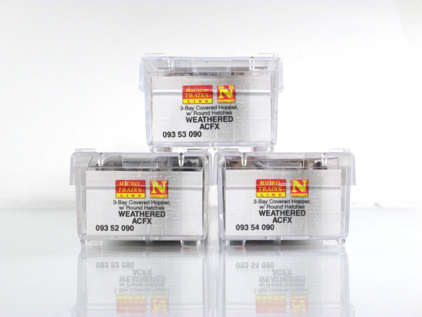 N Scale **ACFX** Weathered & Graffiti Hopper 3-Pack Set - Micro Trains 99305290