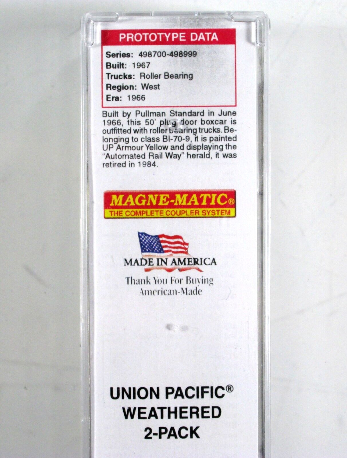 N Scale ***UNION PACIFIC*** Weathered Box Car - Micro Trains 99305480 / 18151070