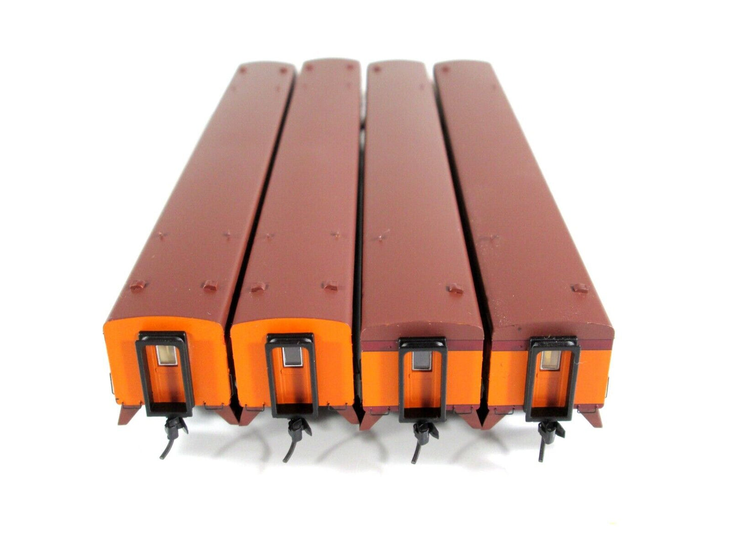 N Scale MILWAUKEE ROAD Bunk & Original Brown Roof Passenger Car Set - FOX VALLEY
