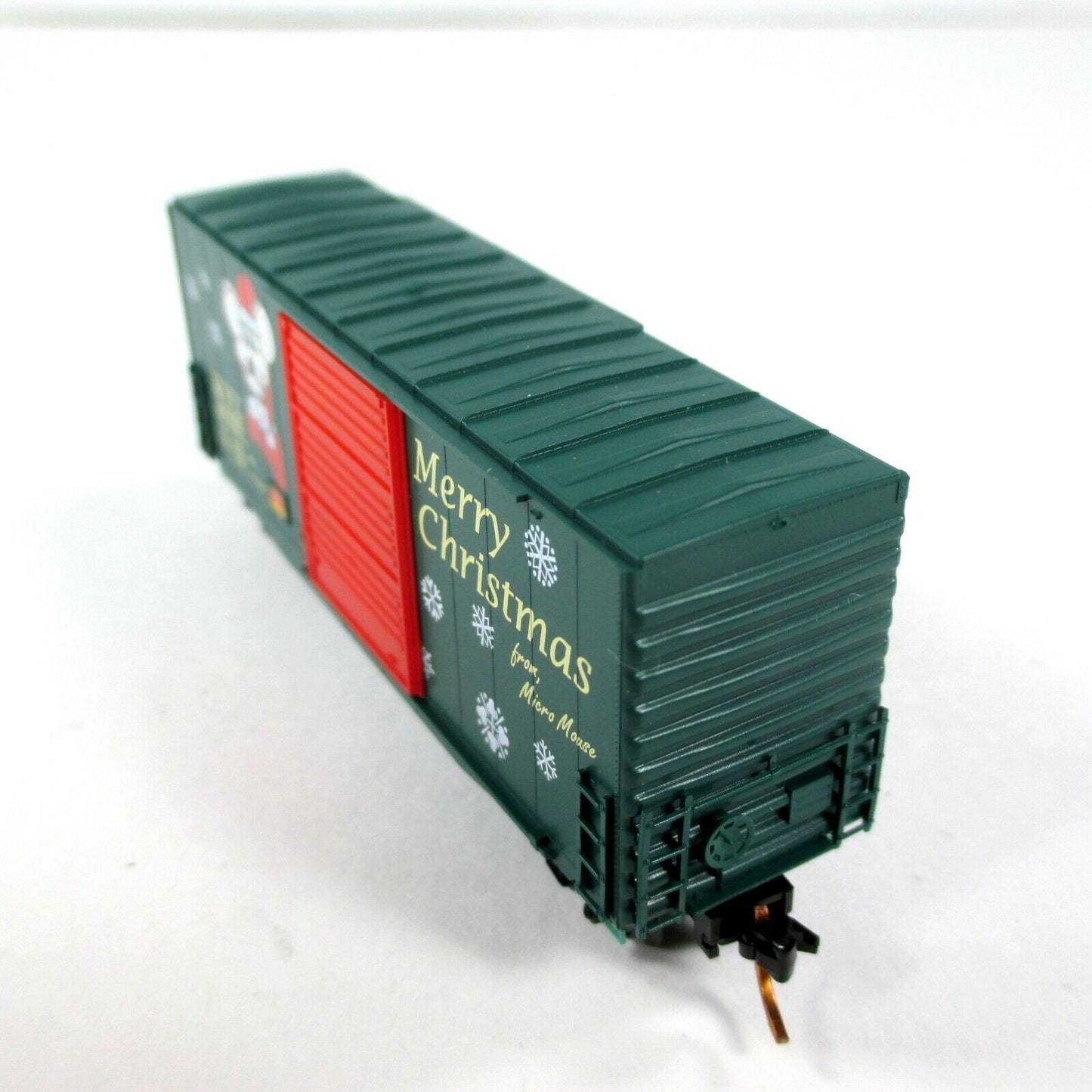 N Scale ***MERRY CHRISTMAS*** 2008 Hi-Cube 40' Box Car --- Micro Trains 10100070