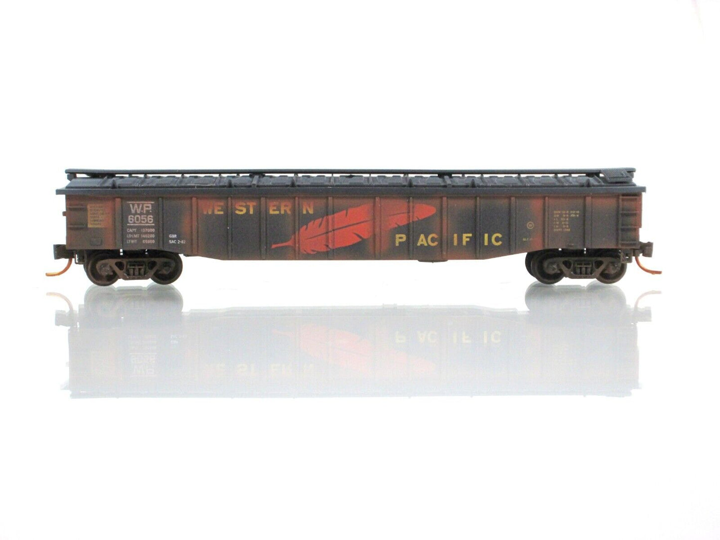 N Scale ***WESTERN PACIFIC** Weathered 50' Gondola #6056 - Micro Trains 10644220