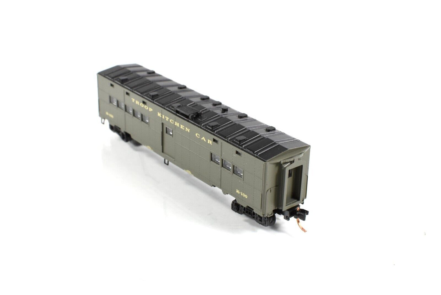 N Scale US OFFICE of DEFENSE 50' Troop Kitchen Car #K-100, - Micro Trains 118010