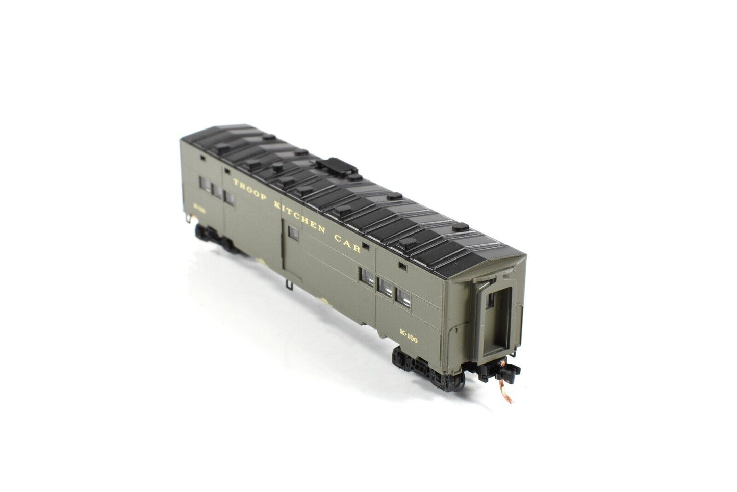 N Scale US OFFICE of DEFENSE 50' Troop Kitchen Car #K-100, - Micro Trains 118010
