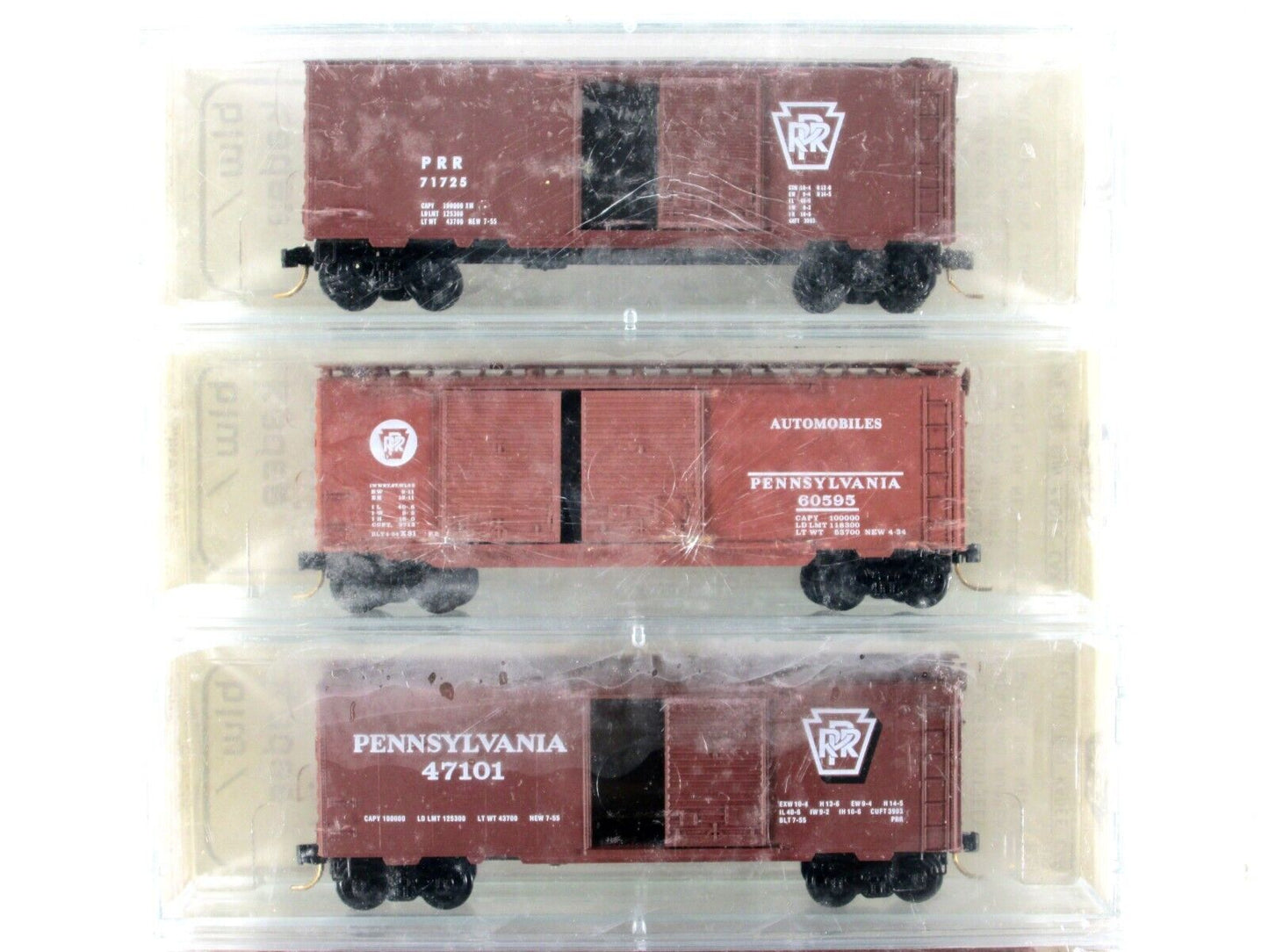 N Scale ***PENNSYLVANIA*** Box Car 5-Pack - Kadee Micro Trains / BLW Special Run