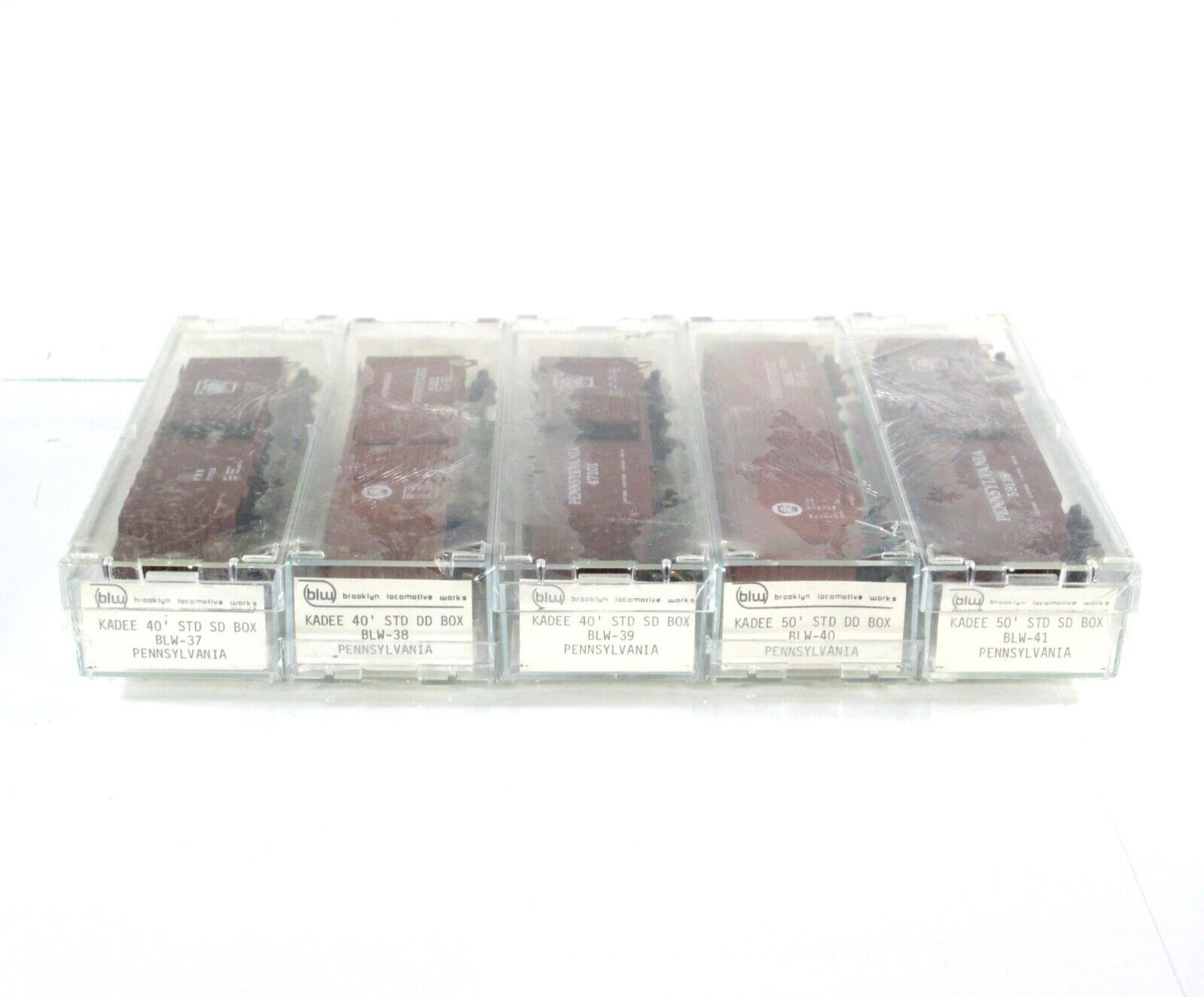 N Scale ***PENNSYLVANIA*** Box Car 5-Pack - Kadee Micro Trains / BLW Special Run