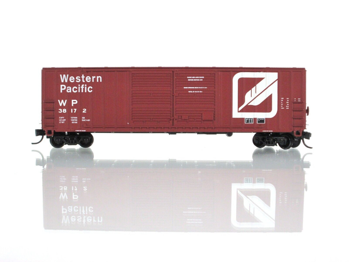 N Scale **WESTERN PACIFIC** FEATHER 50' Box Car 4-Set -- Fox Valley 8098 **RARE*