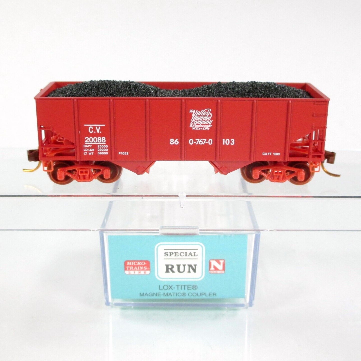 N Scale ***ESSEX STEAM TRAIN & RIVERBOAT*** Coal Hopper - Micro Trains NSC 07-87