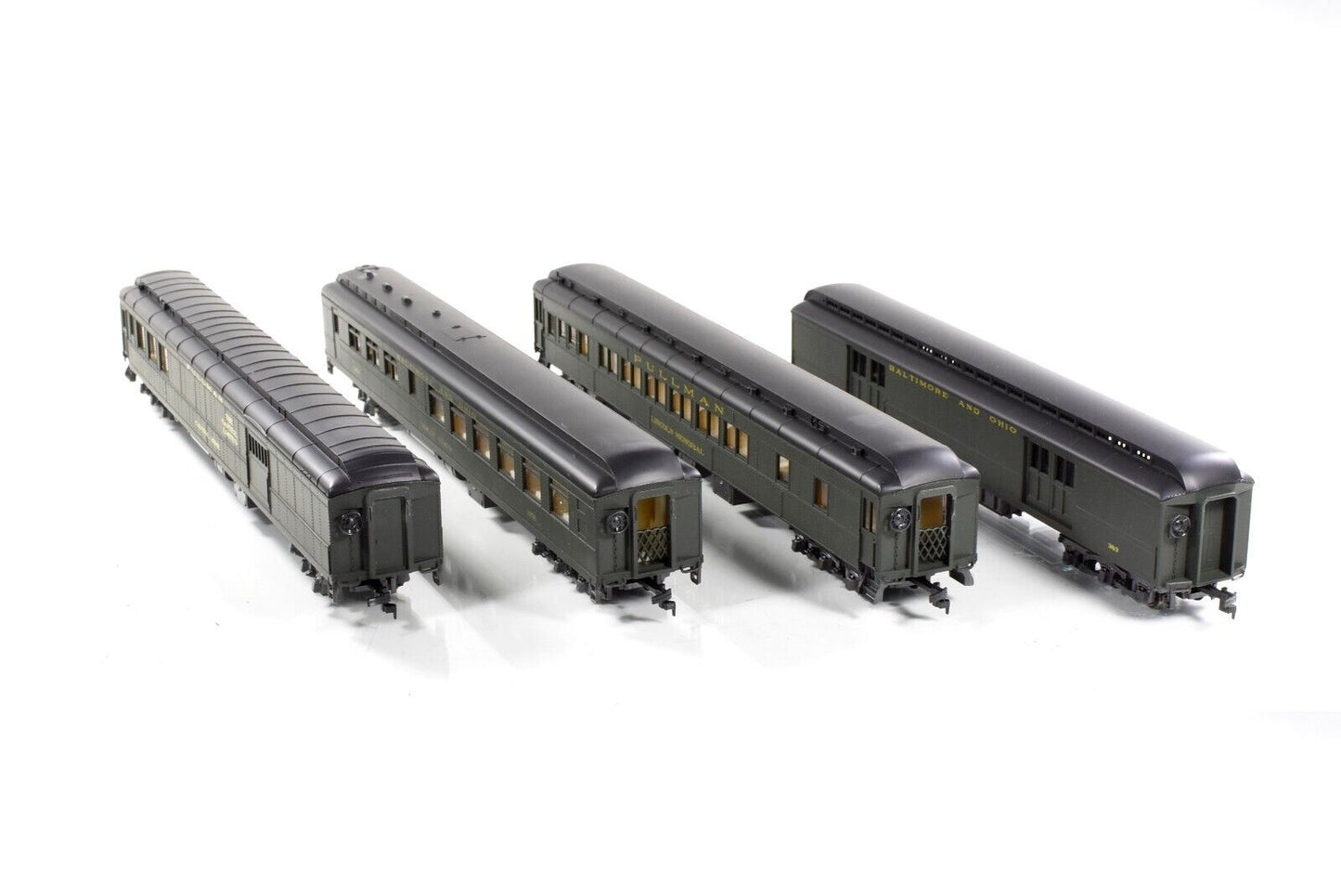 HO Scale B&O *CAPITOL LIMITED* Passenger & Interiors 4-Car Set A -Rivarossi 6906