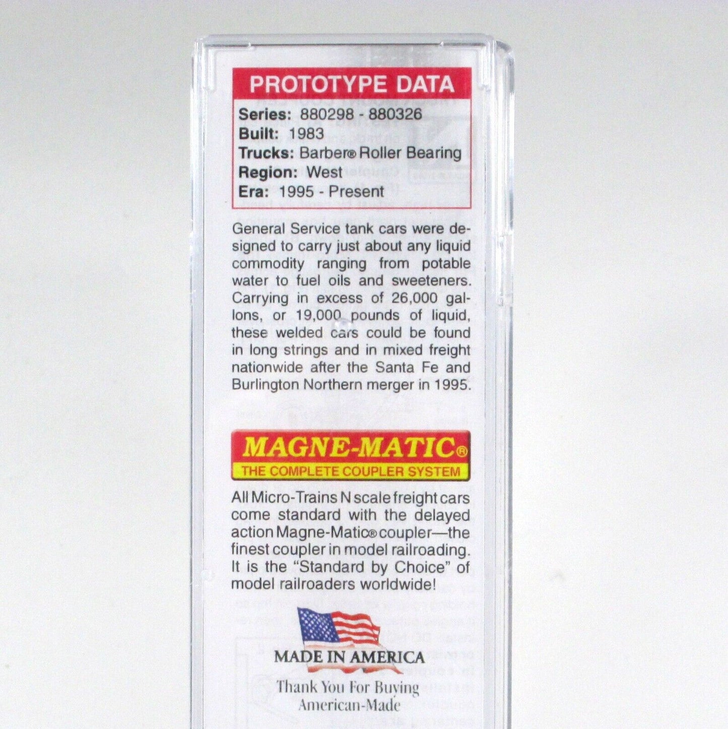 N Scale **BNSF** Weathered 56' Tank Car - Micro Trains 11044230