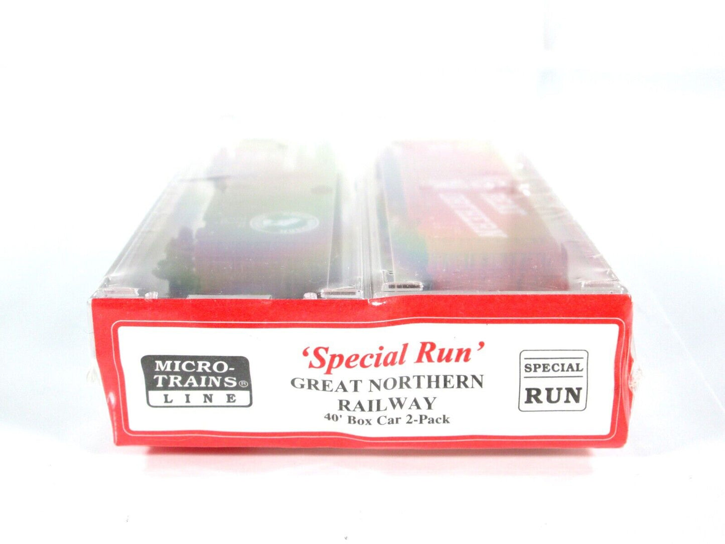 N Scale GREAT NORTHERN *Circus* Box Car 2-pack #3500, 18626 Micro Trains Special