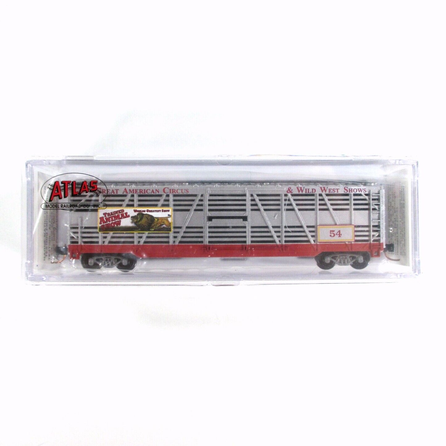 N Scale *AMERICAN CIRCUS & WILD WEST* Stock Car #54 - Atlas, Lowell Smith **RARE